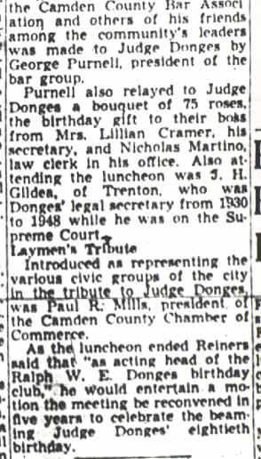 Camden Courier-Post, May 6, 1950 — Donges Honored (continued)