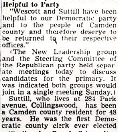 Continuation of the Suttill and Wescott renomination article