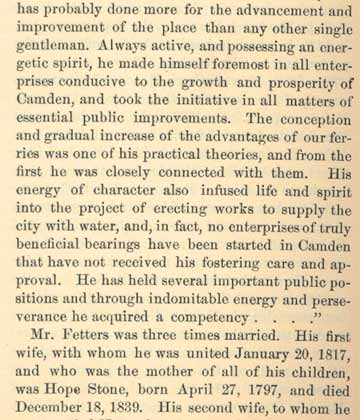Prowell 1886 biography of Richard Fetters, page 2
