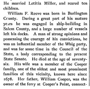 Biographical Review of Camden and Burlington Counties — Richard H. Reeve, page 2
