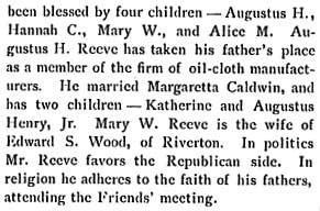Biographical Review of Camden and Burlington Counties — Richard H. Reeve, page 5