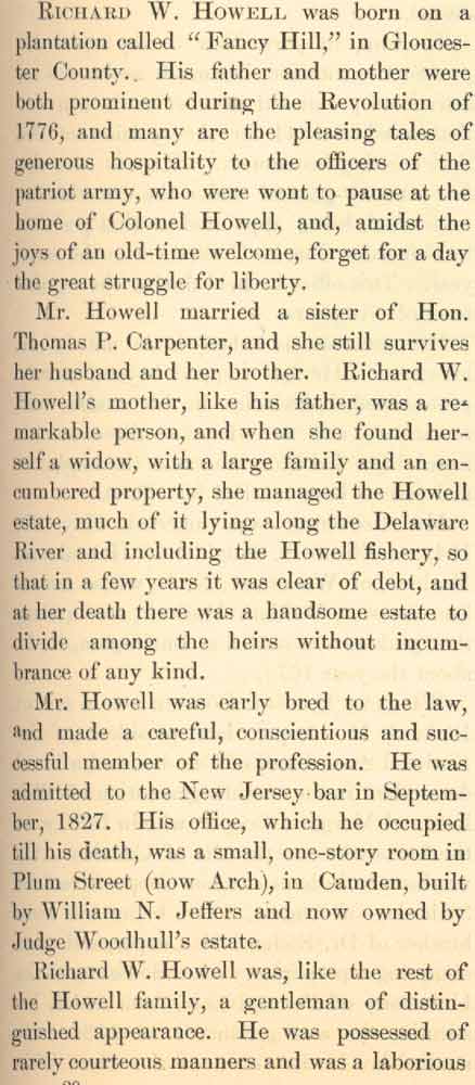 Prowell's History of Camden County: Richard W. Howell biography, part 1