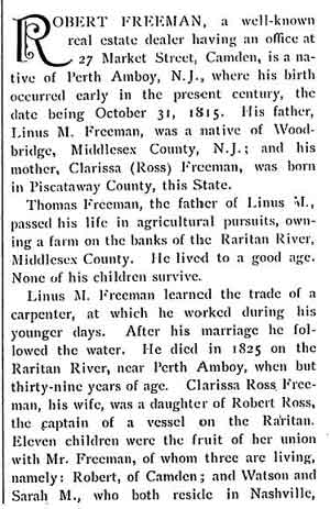 Biographical Review, 1897 — Robert Freeman (page 1)