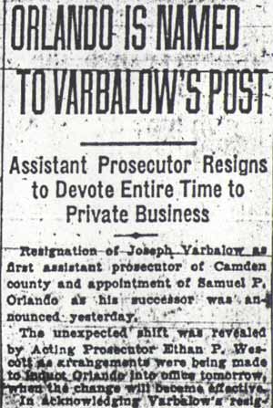 Camden Courier-Post, September 6, 1926, page 1