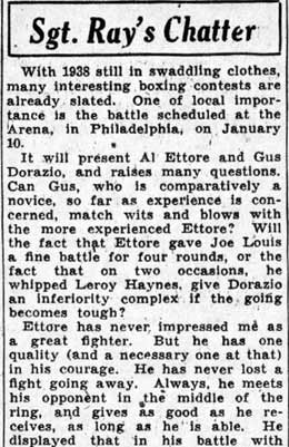 Sgt. Ray's Chatter January 22, 1938 (part 1)
