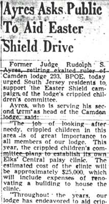 Ayres Asks Public To Aid Easter Shield Drive, April 5, 1950 (part 1)