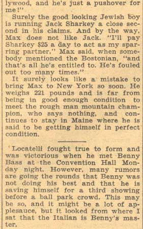 Sgt. Ray's Corner May 2, 1934 (part 2)