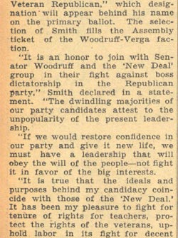 Woodruff Faction Endorses Smith (part 2)