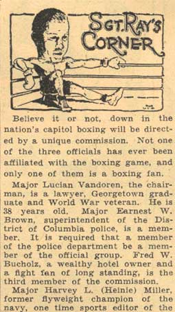 Sgt. Ray's Corner May 16, 1934 (part 1)