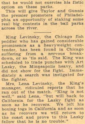Sgt. Ray's Corner May 18, 1934 (part 3)