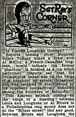 Sgt. Ray's Corner August 1, 1936 (part 1)