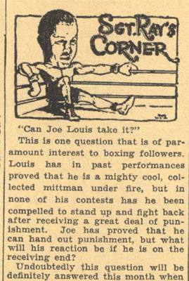Sgt. Ray's Corner August 4, 1935 (part 1)