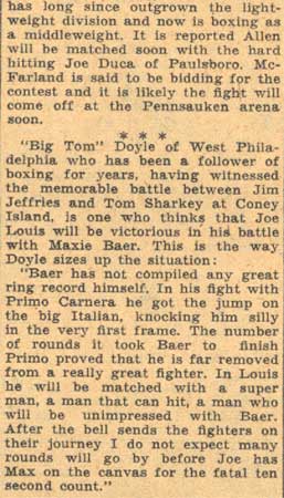 Sgt. Ray's Corner August 19, 1935 (part 2)