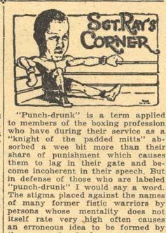 Sgt. Ray's Corner August 22, 1935 (part 1)