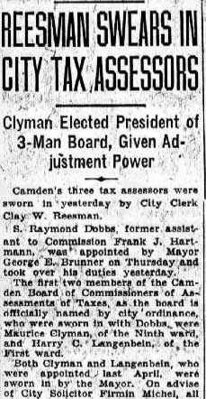 Camden Courier-Post, January 22, 1938, page 1