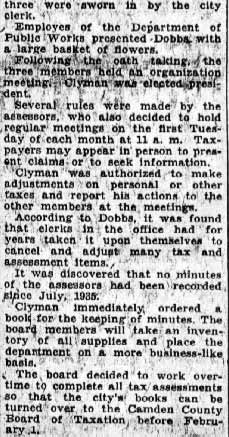 Camden Courier-Post, January 22, 1938, page 2