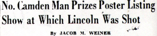 Newspaper headline