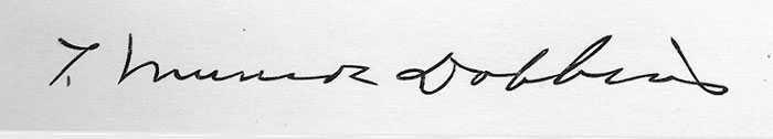 T. Munroe Dobbins signature