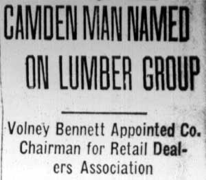 Camden Courier-Post, February 25, 1928 — Camden Man Named on Lumber Group, part 1