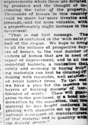 Camden Courier-Post, February 25, 1928 — Camden Man Named on Lumber Group, part 3