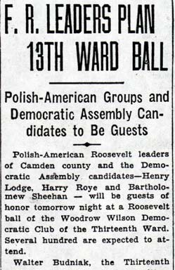 Camden Courier-Post clipping, October 28, 1936