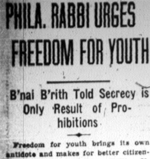 Camden Courier-Post, January 9, 1928, B'nai B'rith installation, part 1