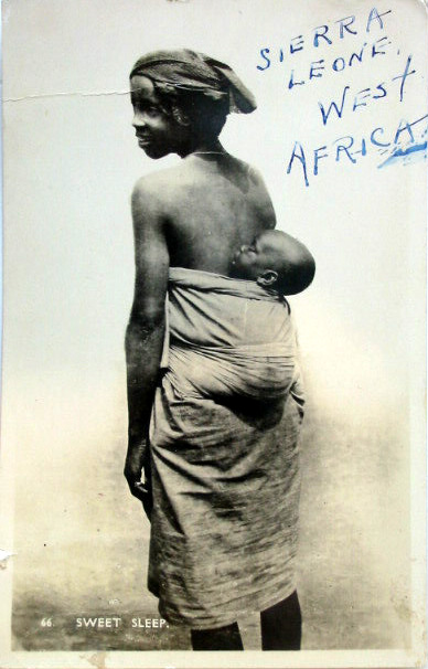 Postcard front, mailed by Warren Buck from Sierra Leone, Africa, February 12, 1937