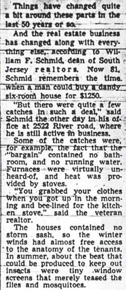 Camden Courier-Post, April 8, 1950 — article text, column 1