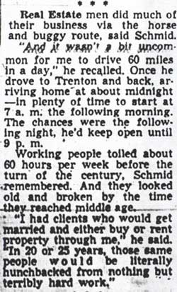 Camden Courier-Post, April 8, 1950 — article text, column 2