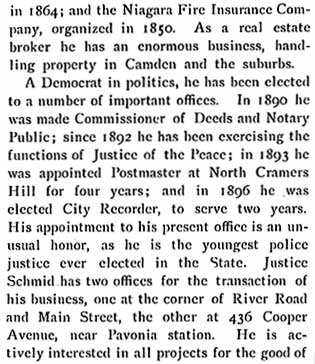 Biographical Review of New Jersey, 1897 — William Schmid, page 2