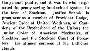 Biographical Review of New Jersey, 1897 — William Schmid, page 3