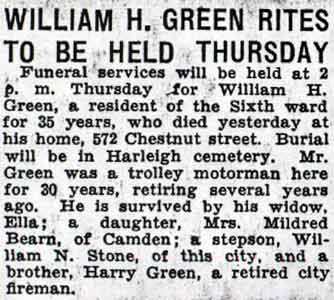 William H. Green obituary