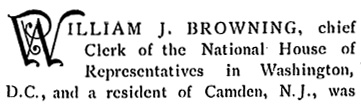 Biographical Review 1897 — William J. Browning header