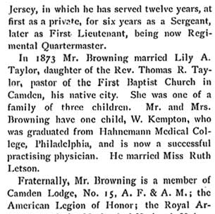 Biographical Review 1897 — William J. Browning page 3