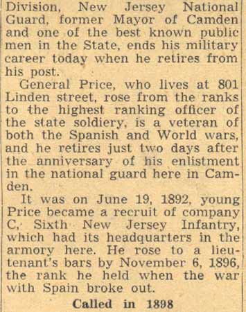 General Price Ends Military Career, continued