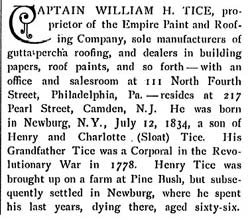 Biographical Review of William H. Tice, 1897, page 1
