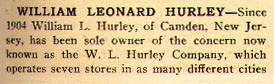 South Jersey A History 1624-1924, William Leonard Hurley biography, page 1