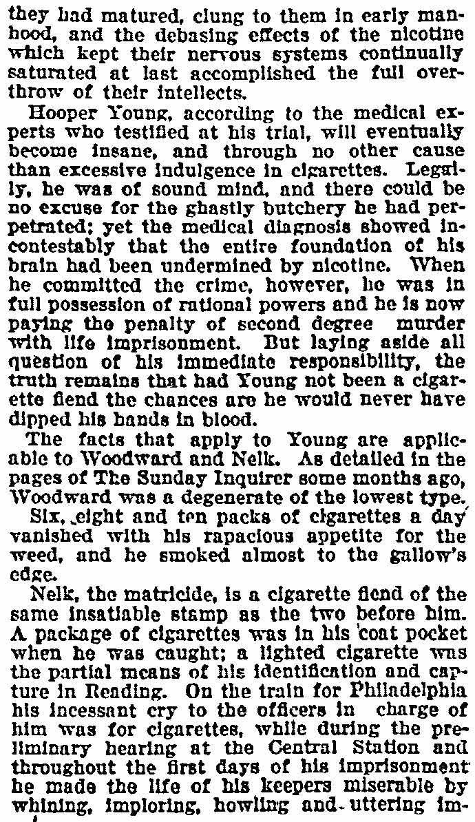 Philadelphia Inquirer, March 8, 1903 newspaper clipping