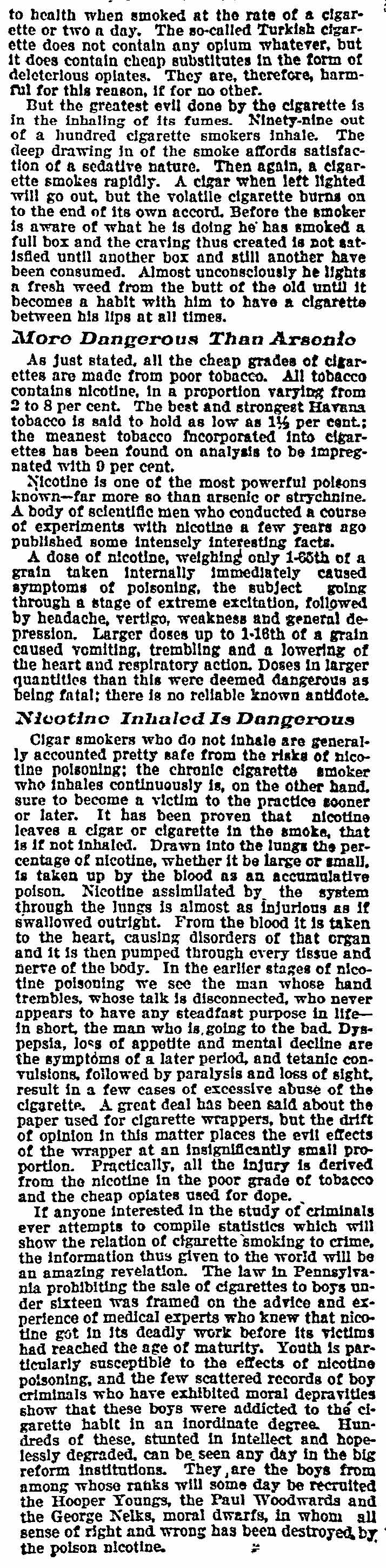 Philadelphia Inquirer, March 8, 1903 newspaper clipping