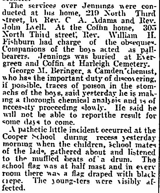 Philadelphia Inquirer, October 7, 1902 — Woman Involved in Camden Mystery (continued)