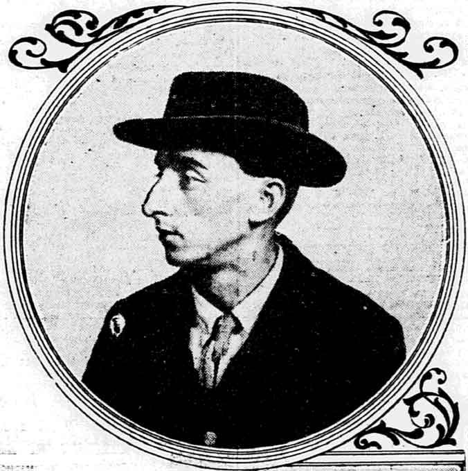 Paul Woodward portrait, Philadelphia Inquirer October 9, 1902