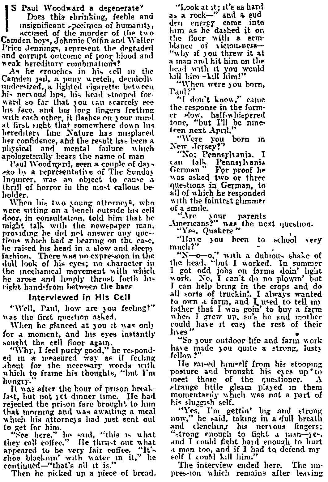 Philadelphia Inquirer - October 26, 1902 newspaper clipping image