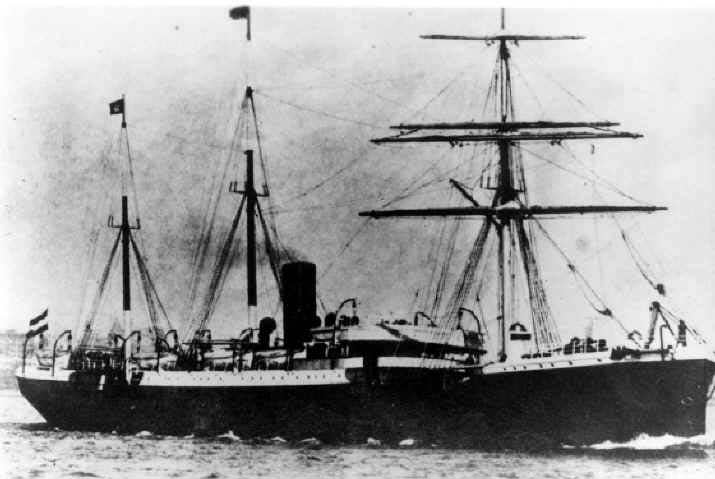 S.S. Rhaetia steamship, Hamburg-America Line
