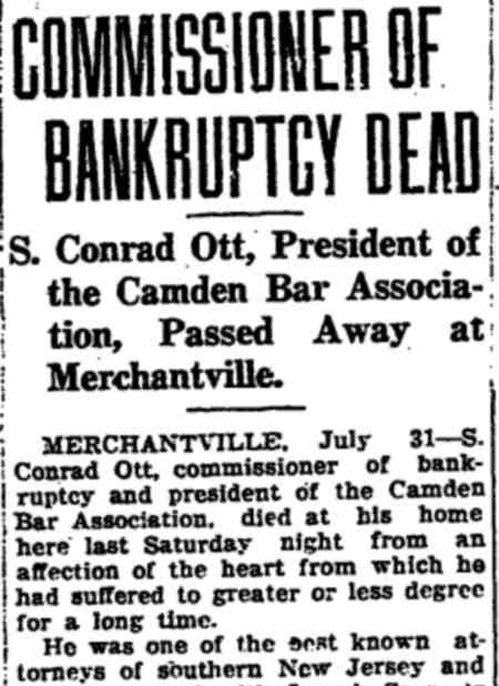 Bridgeton Evening News, July 31, 1922