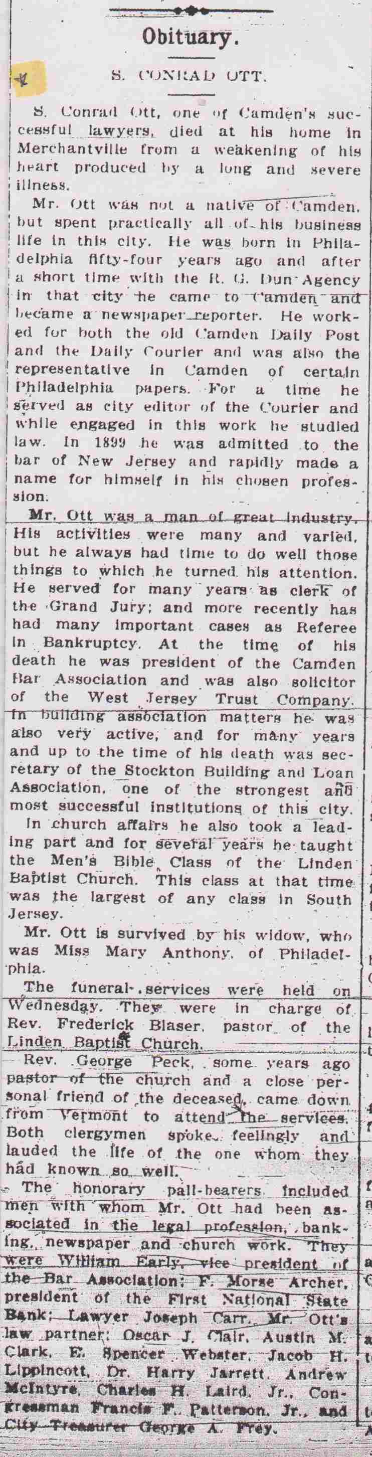 West Jersey Press, August 1922