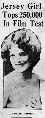 Dorothy Short photo, 1928