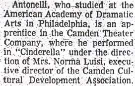 Camden Courier-Post article about Len Antonelli, July 21, 1967 — part 3