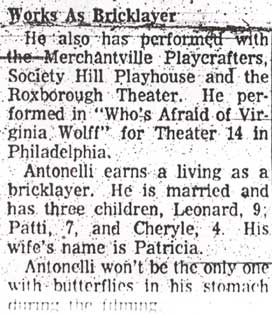 Camden Courier-Post article about Len Antonelli, July 21, 1967 — part 4