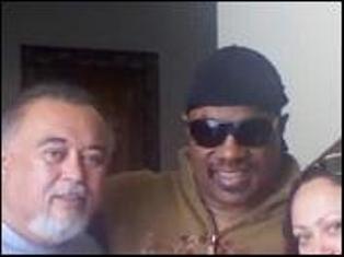 Left: Vince Unto. Center: Stevie Wonder. Right: Monique Unto. Taken at Stevie Wonder's studio, March 2, 2007.