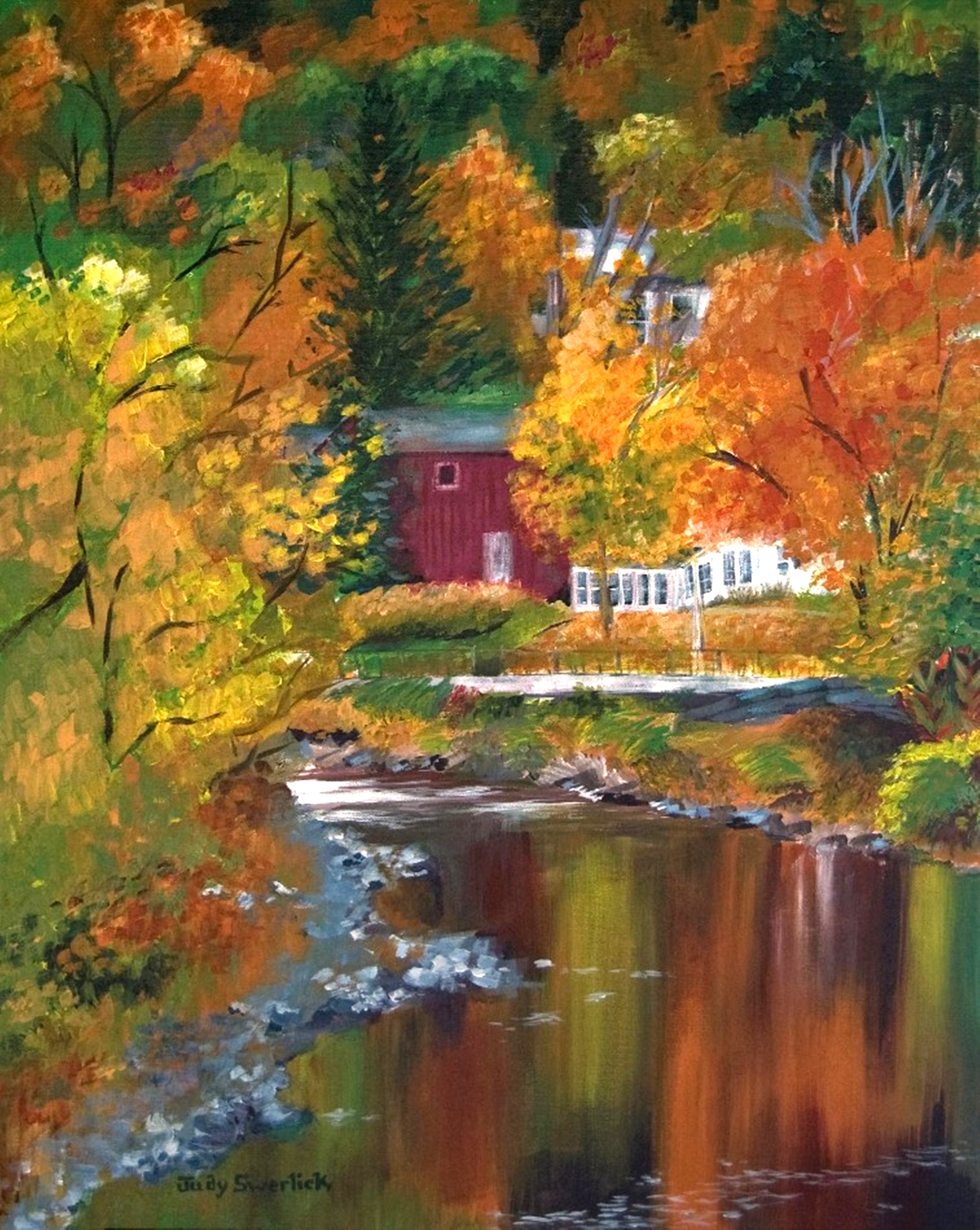 Autumn in New York — painting by Judy Swerlick